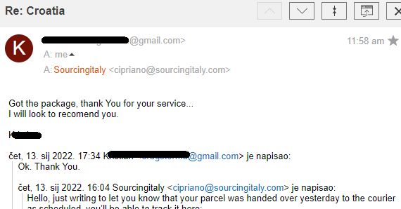 Reship Parcel Italy 422 Reship Parcel Italy 422